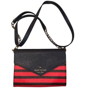 Kate Spade Crossbody Bag New Monday Fairmount Square Geranium Mini Wallet